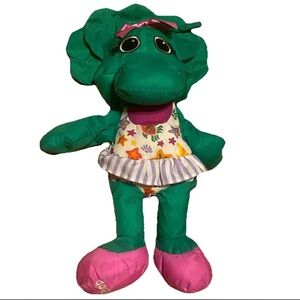 Baby Bop Plush Nylon Water Pals Bath Tub Toy 1993 Barney & Friends 13” Playskool